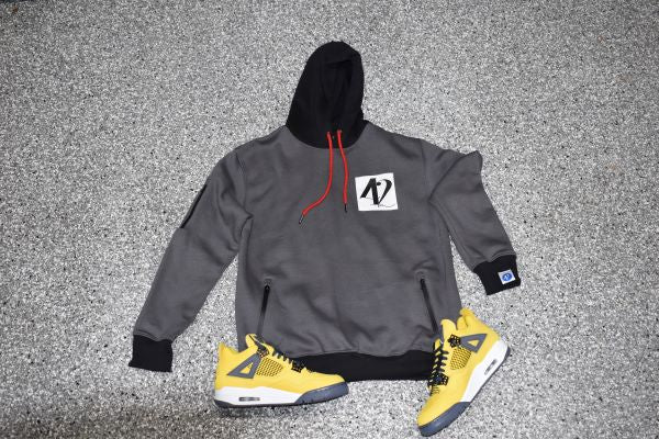 Signature "42" Patch/Puff Print Slogan Hoodie