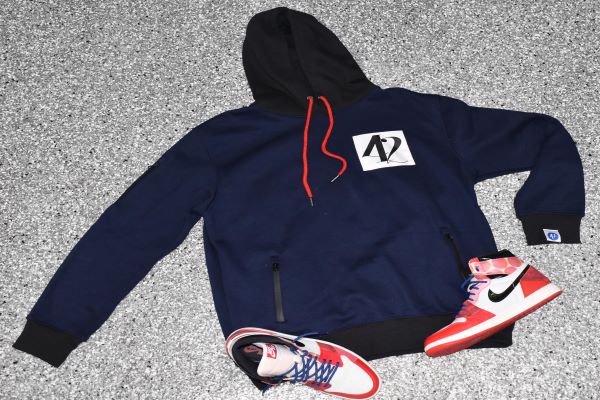 Signature "42" Patch/Puff Print Slogan Hoodie